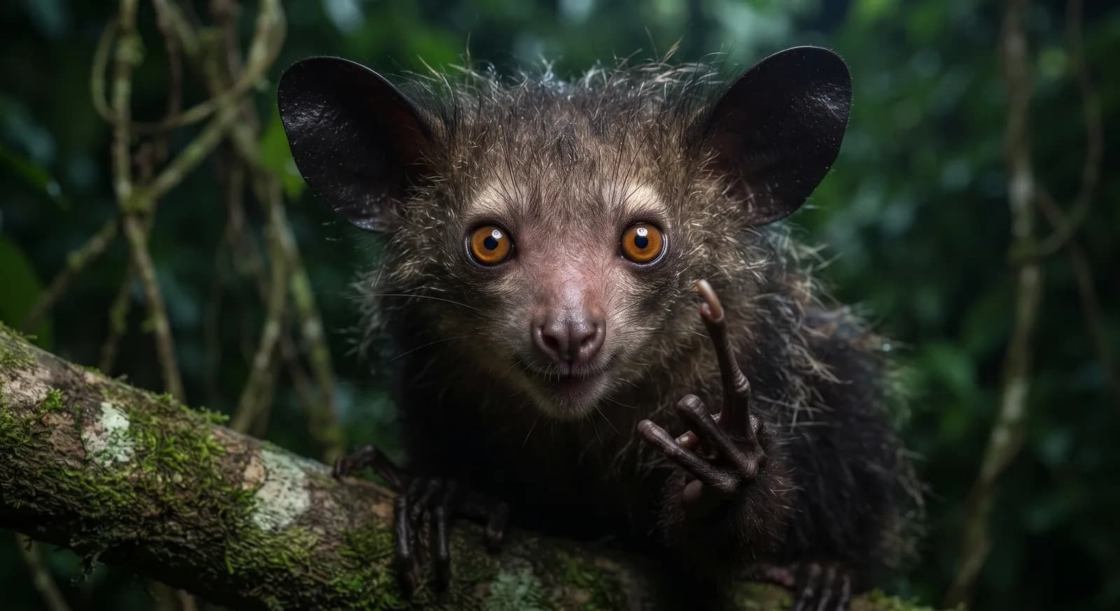 Fingertier (Daubentonia madagascariensis)