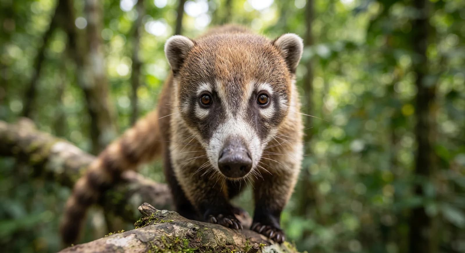 Coatí de nariz blanca