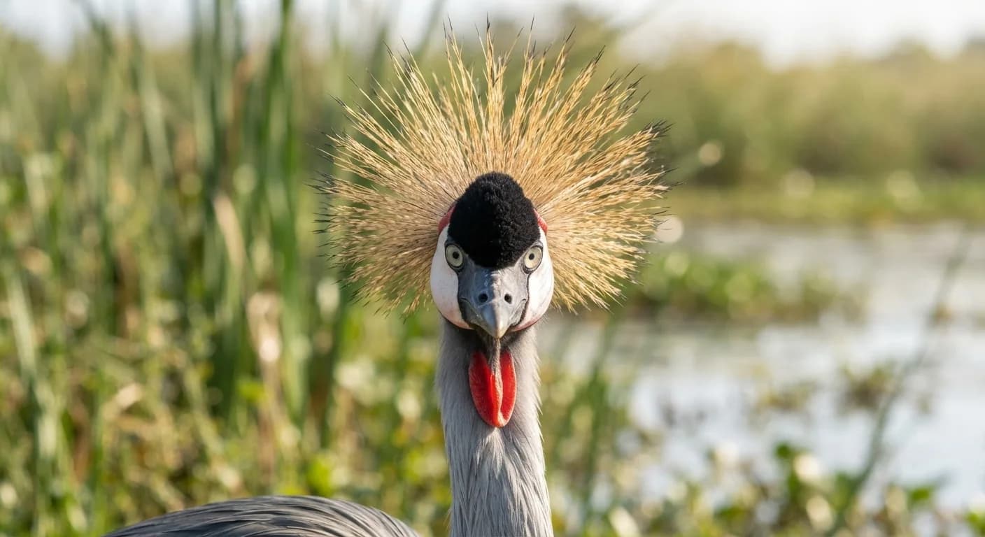 Grey Crowned Crane