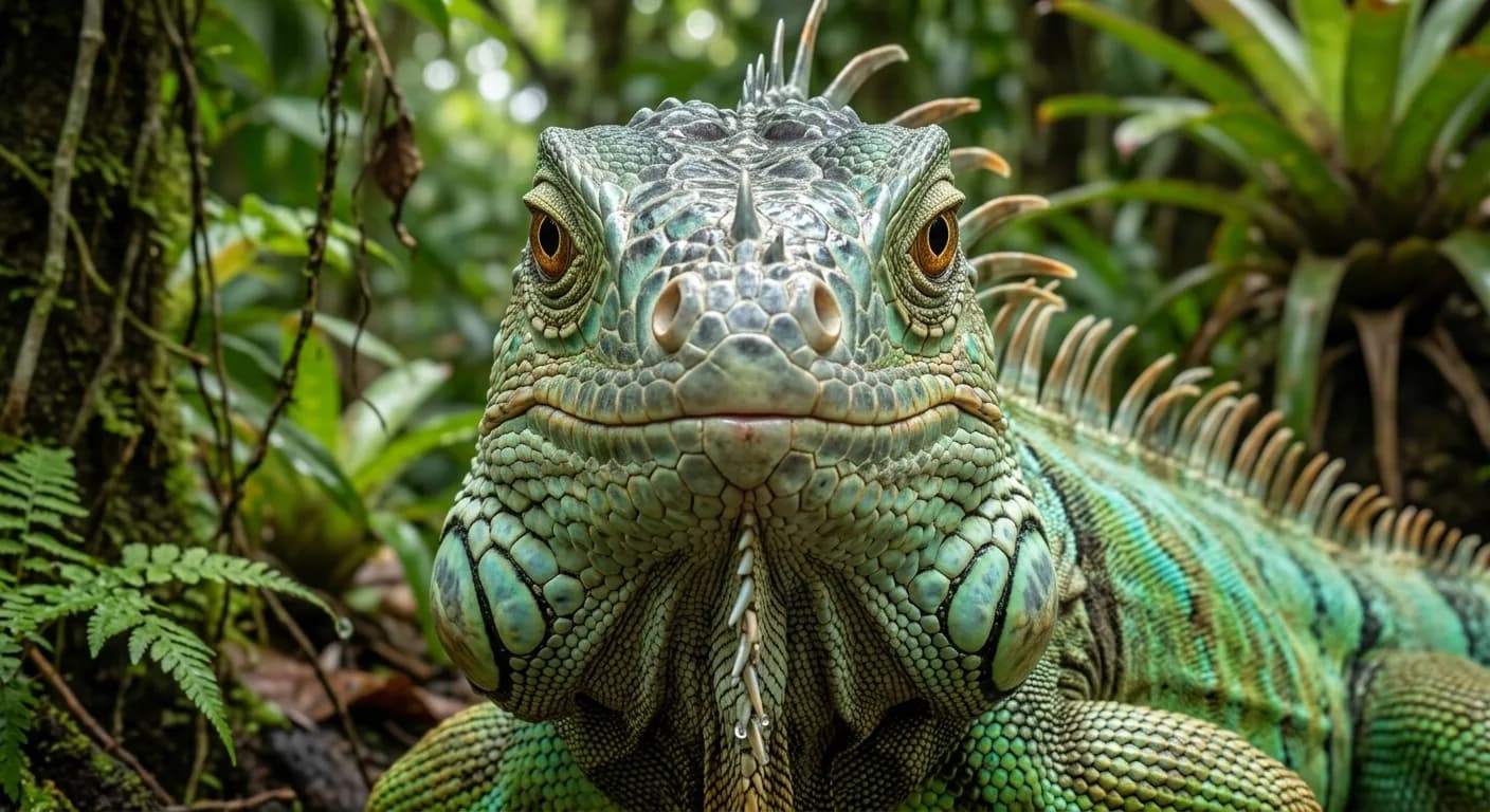 Iguana verde