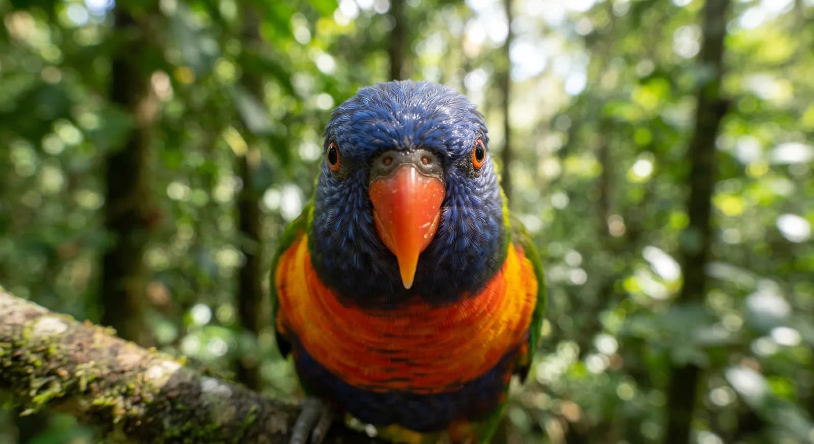 Loriquet à tête bleue
