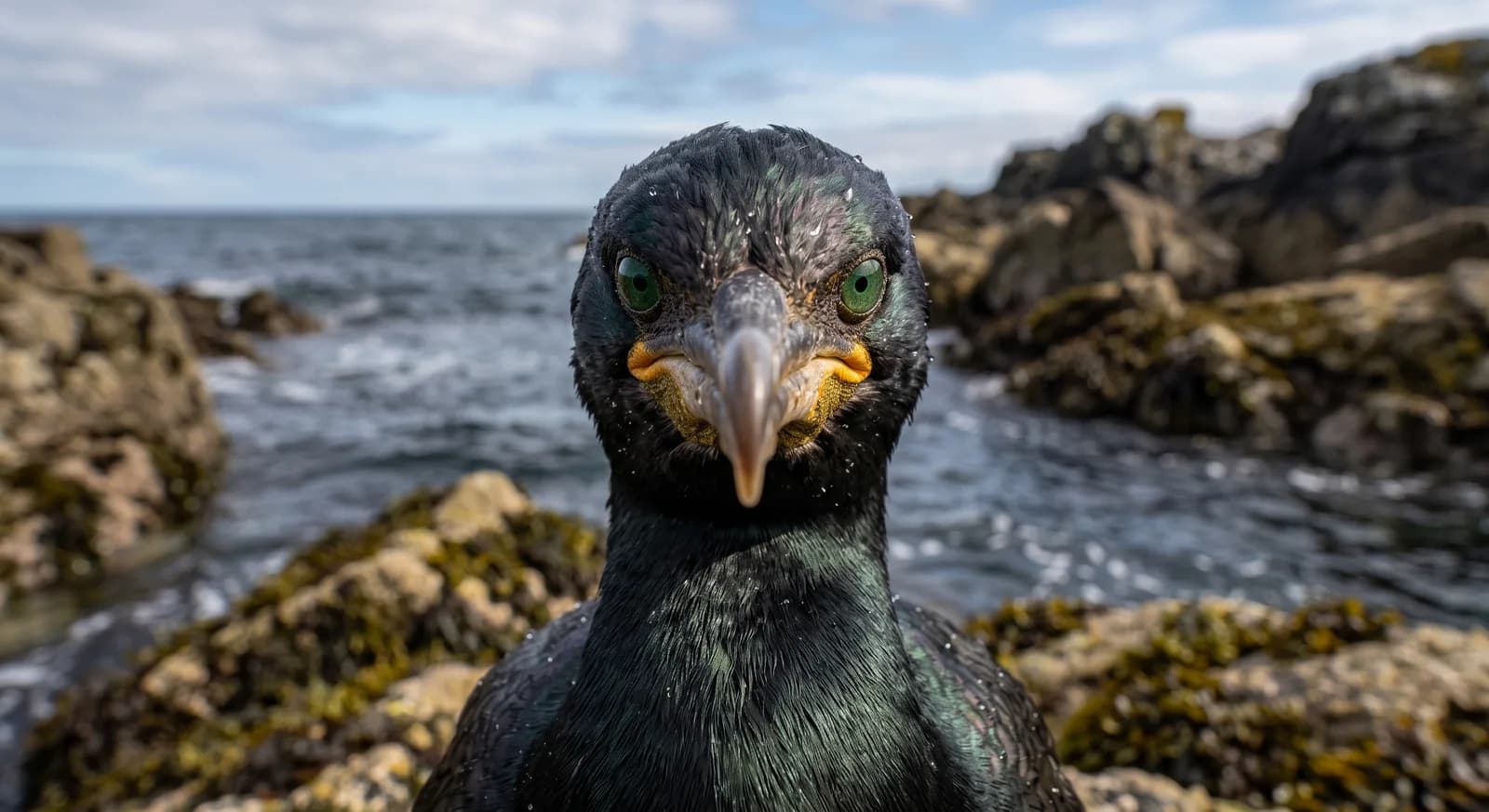 Cormorán moñudo