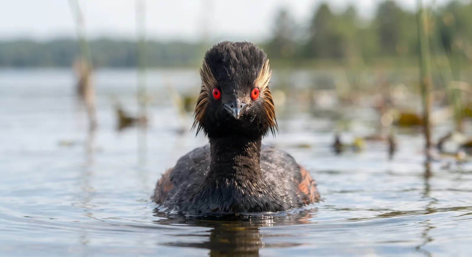 Mergulhão-de-pescoço-preto